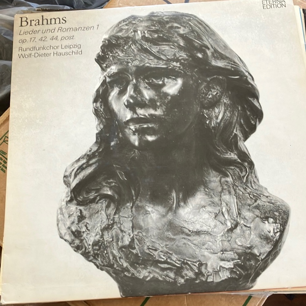 Brahms Lieder und Romanzen Vinyl Record